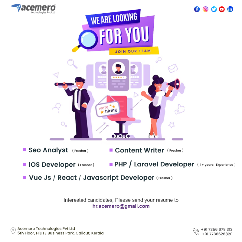 Interview Post - Acemero Technologies Pvt.Ltd